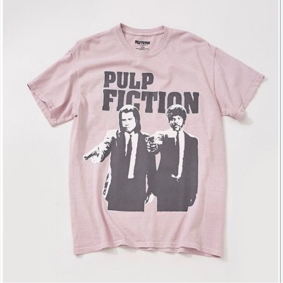 Rare Pulp Fiction John Travolta & Samuel L.
Jackson Long Sleeve Tee Pink M/L. - Picture 1 of 4